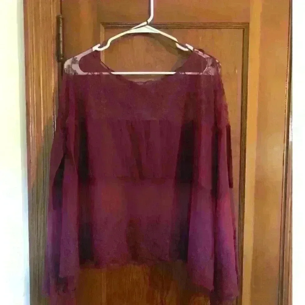 Free People sheer mesh